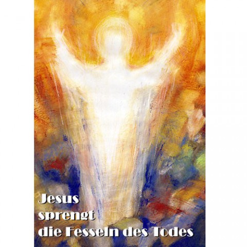Christliche Osterkarte DIN A6 - Grußkarten Ostern - Fesseln des Todes